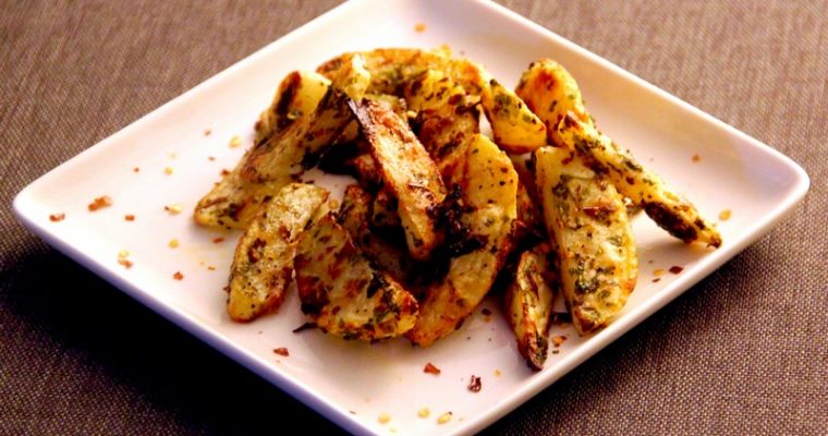 Baked Herb and Garlic Potato Wedges