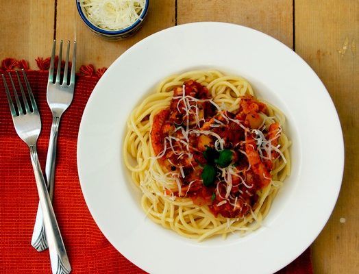 Veg Bolognese Spaghetti