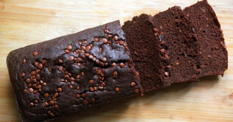 Eggless Ragi Chocolate Banana Cake